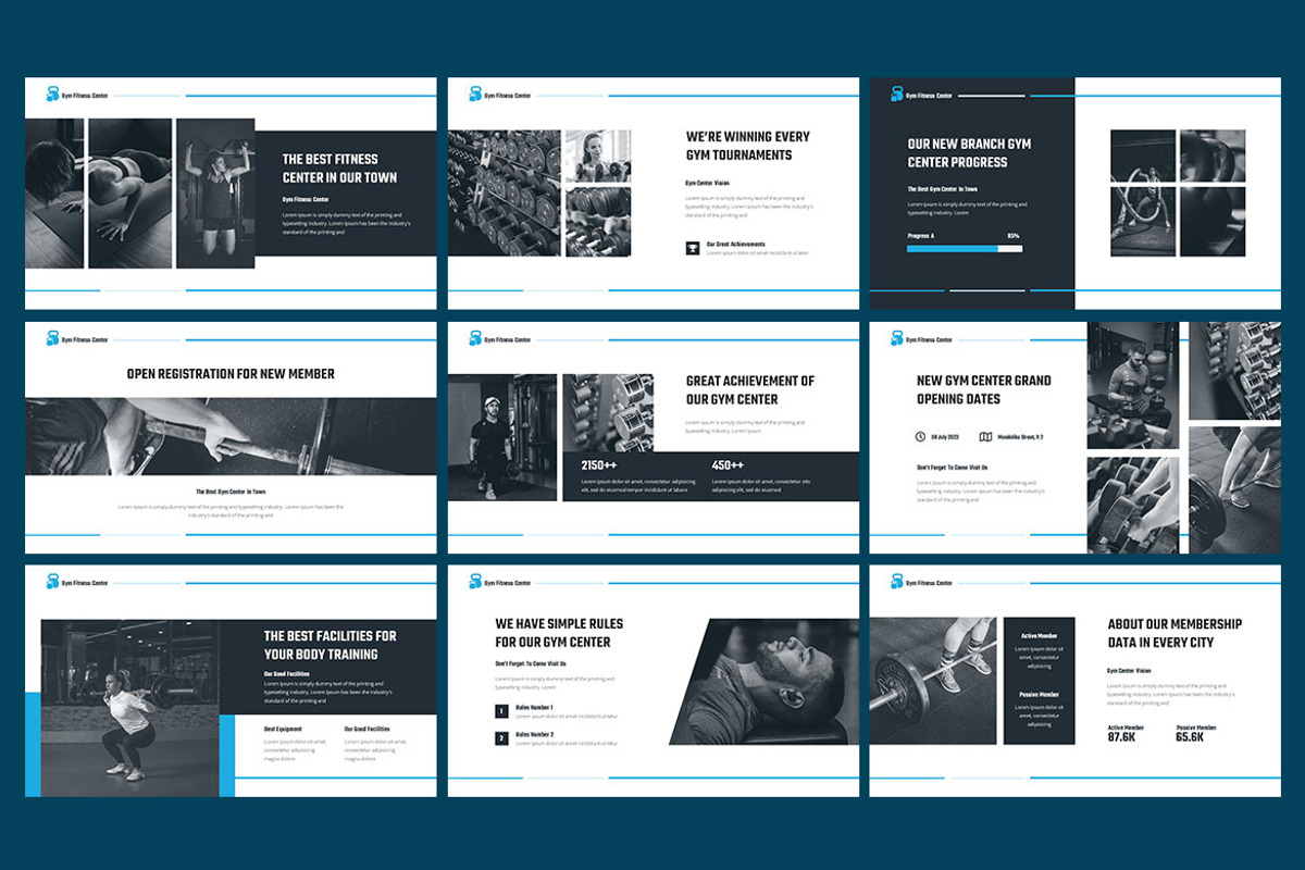 Gym - Center Presentation, a Presentation Template by Haidezign (Photo 3 of 4)