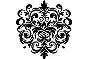 Baroque Black Floral Ornament Set, an Object Graphic by Designer_Momina (Thumbnail 2 of 13)