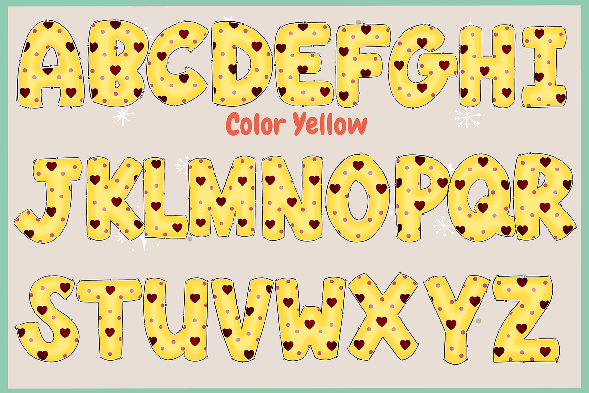 Christmas color set1-PNG fonts, a Symbol Font by It me digital art (Photo 6 of 14)