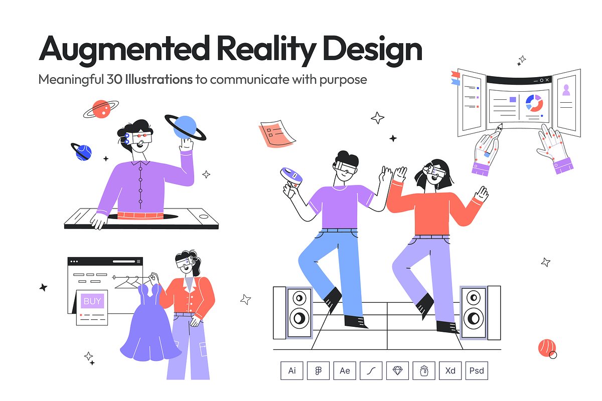 Augmented Reality Illustrations, a Person Illustration by Prosymbols (Photo 1 of 9)