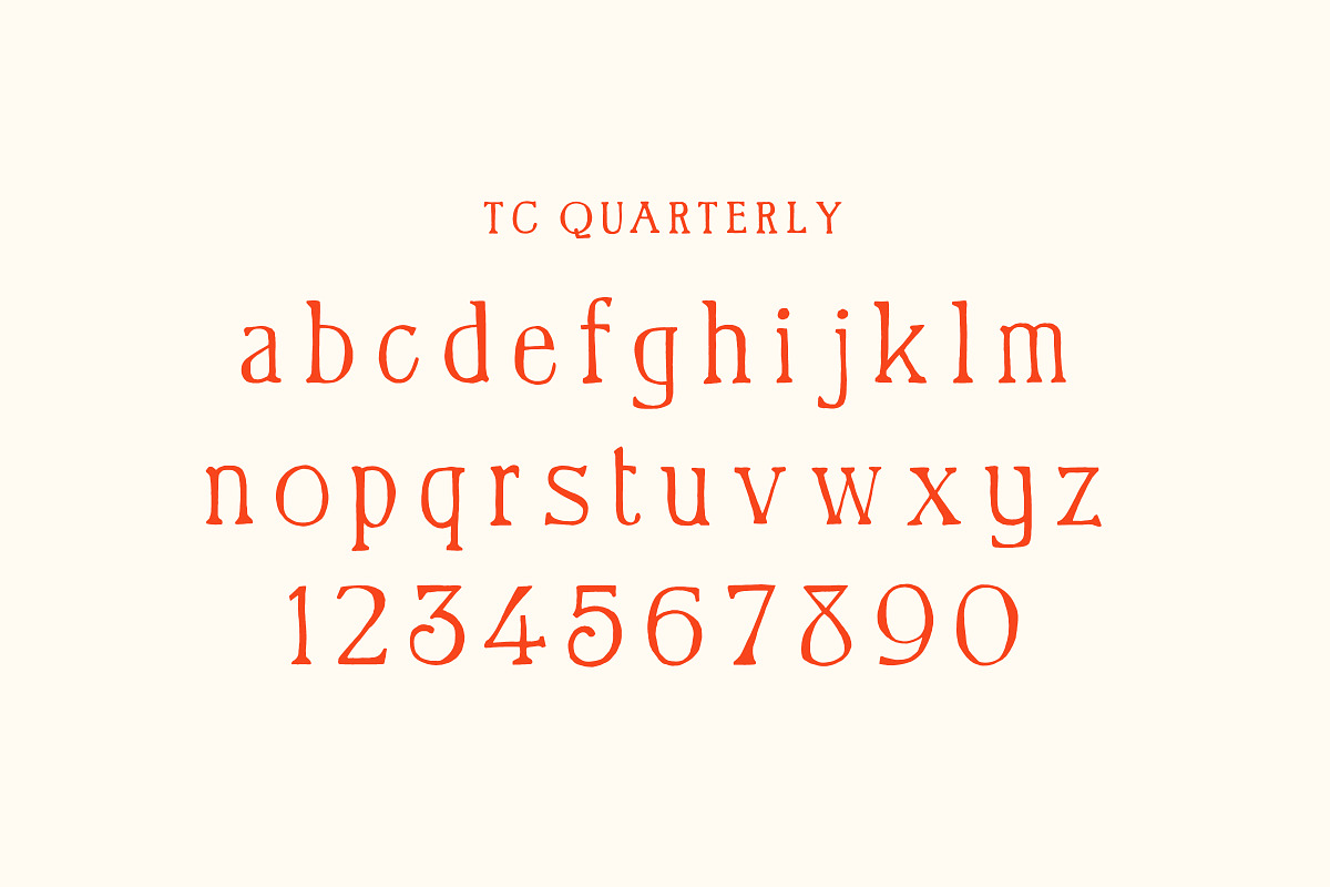Quarterly - Quirky Handwritten Font, a Serif Font by Tom Chalky (Photo 6 of 10)
