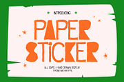 Paper Sticker, a Symbol Font by Nathatype (Thumbnail 1 of 11)
