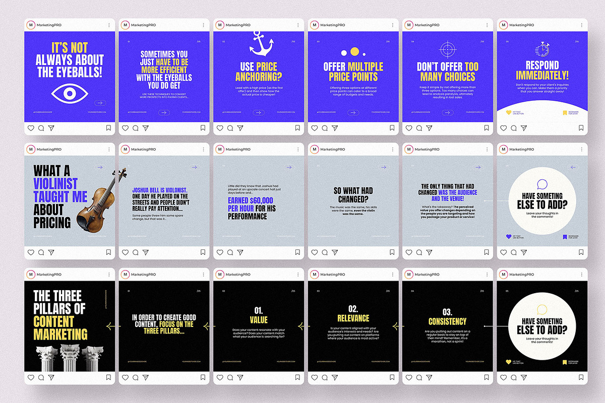 Sales & Marketing Insta Carousel, a Social Media Template by AndrewPixel