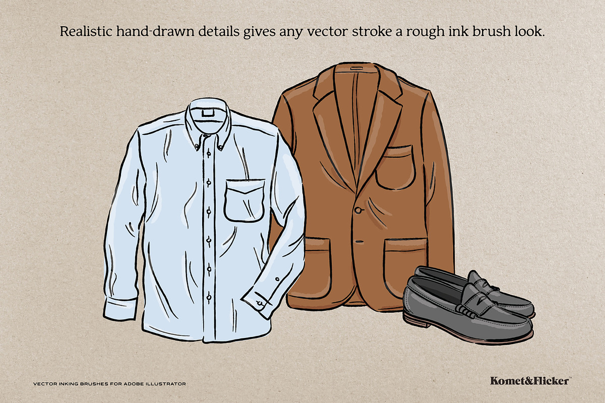 Awesome Vector Brushes Bundle, a Brush Add-On by Komet & Flicker (Photo 5 of 14)