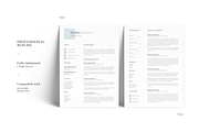 Creative Modern Resume Template, a Resume Template by GraphicFlava (Thumbnail 2 of 8)
