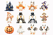 Whimsical Halloween Goose Clipart, an Illustration by Design Market (Thumbnail 4 of 4)