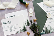 Pine Tree Wedding Suite, an Invitation Template by BlueRobinDesignShop (Thumbnail 2 of 5)