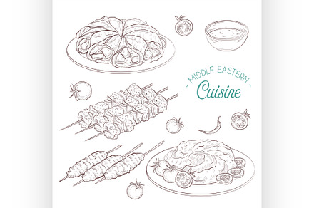 Middle Eastern cuisine, arabian dish