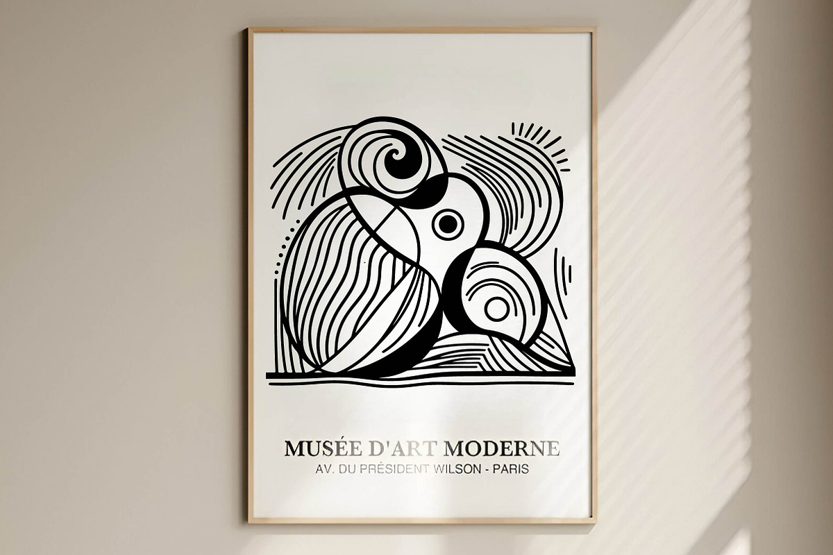 Minimalist contemporary curved Picas, an Illustration by CreationArt (Photo 3 of 4)