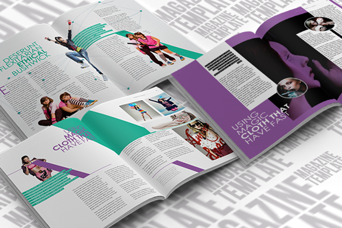 Indesign Magazine Template, a Magazine Template by temphall (Photo 3 of 5)