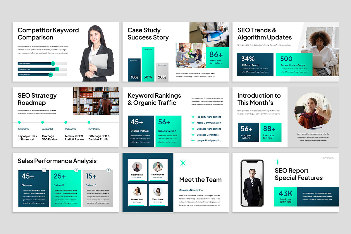SEO Report Keynote, a Presentation Template by rgbryand (Photo 3 of 7)