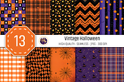 Vintage Halloween Patterns Bundle, a Pattern Graphic by Coco Bloom (Thumbnail 1 of 6)