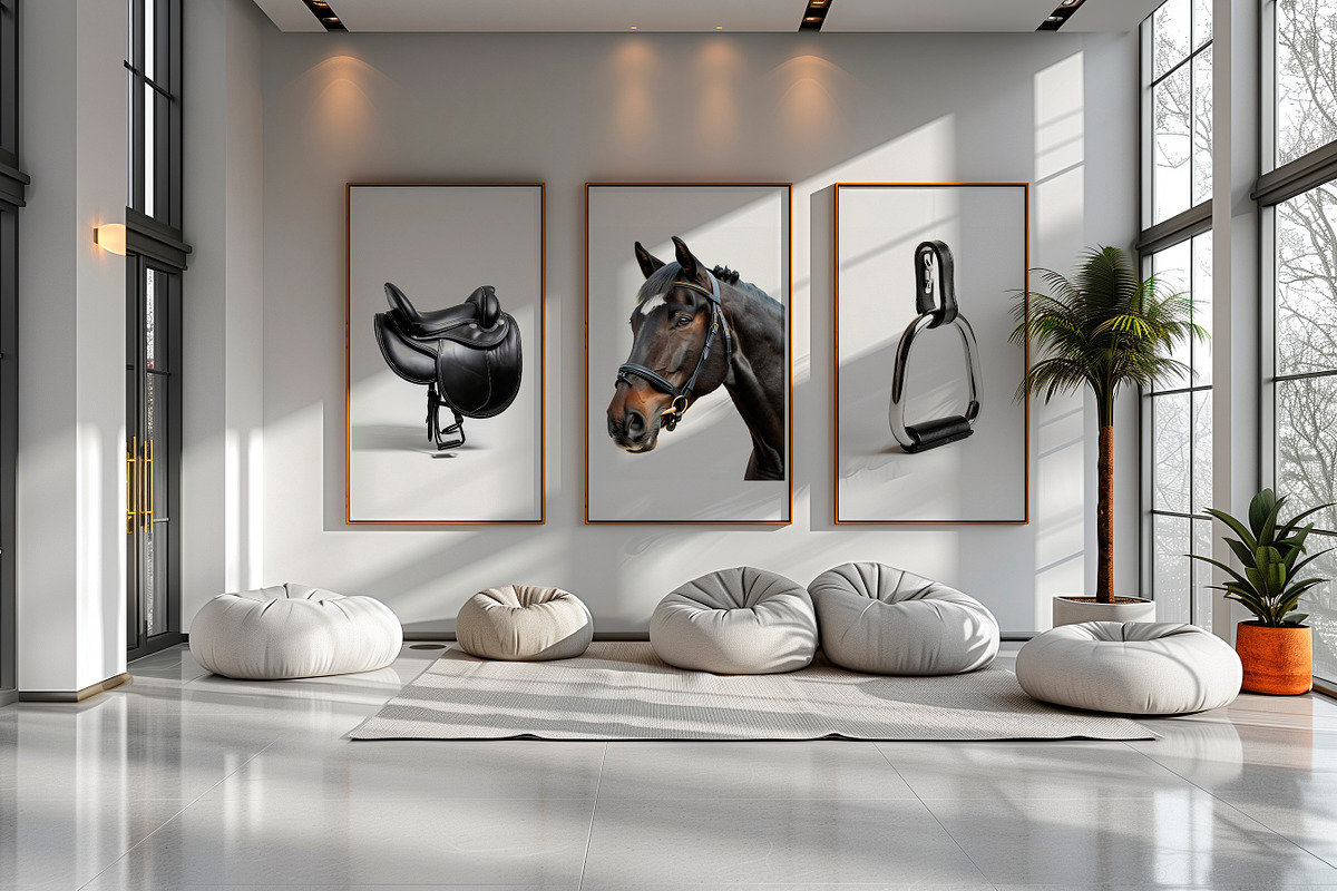Horse Harmony — Minimalist Art Print, a Decorative Illustration by Vika_Softlife (Photo 3 of 4)
