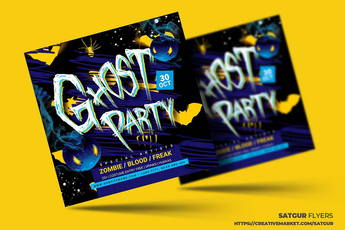 Halloween Flyer Template, a Flyer Template by Satgur Graphic Design (Photo 2 of 5)