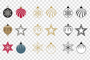 Christmas decoration, balls, stars., an Object Graphic by Paper Cards (Thumbnail 5 of 5)