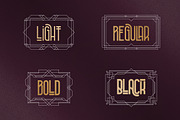 Metria Street - Art Deco Typeface, a Sans Serif Font by VP Fonts (Thumbnail 2 of 11)