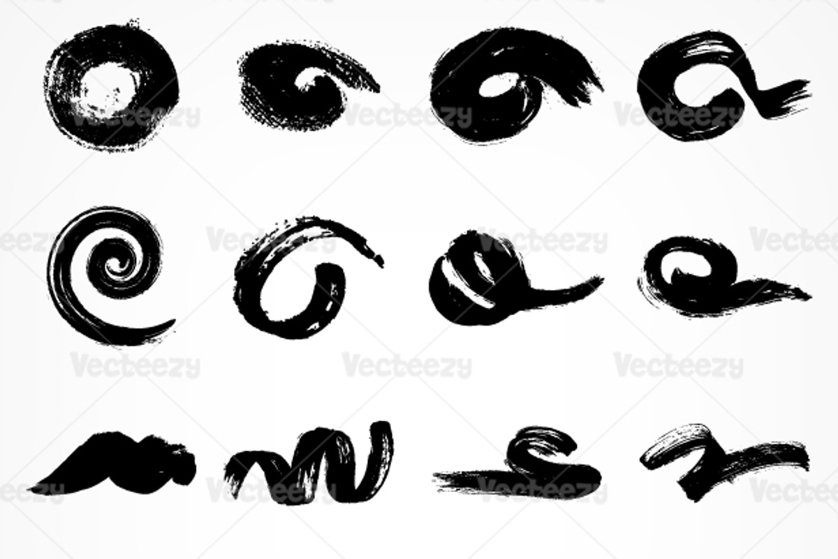 Paint Stroke Vector Pack, an Object Graphic by EezyPremium
