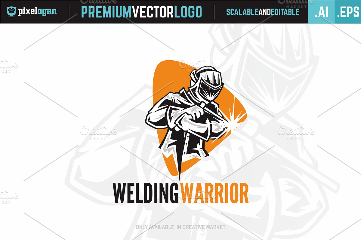 Welding Warrior Logo, a Branding & Logo Template by pixelogan (Photo 1 of 3)
