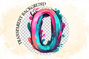 Brushstroke Easter Alphabet Clipart, an Illustration by SVGArt (Thumbnail 7 of 9)