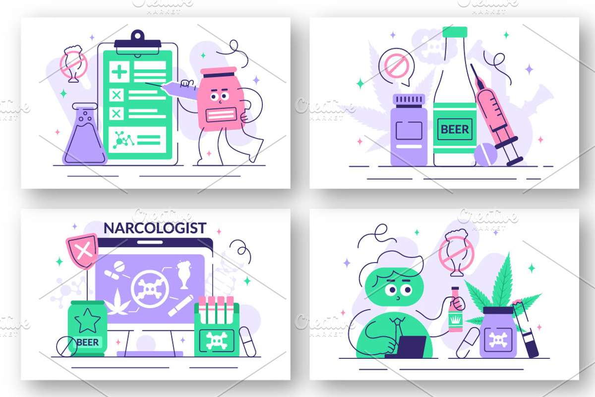 10 Narcologist Vector Illustration, a Healthcare Illustration by denayunebgt (Photo 2 of 4)