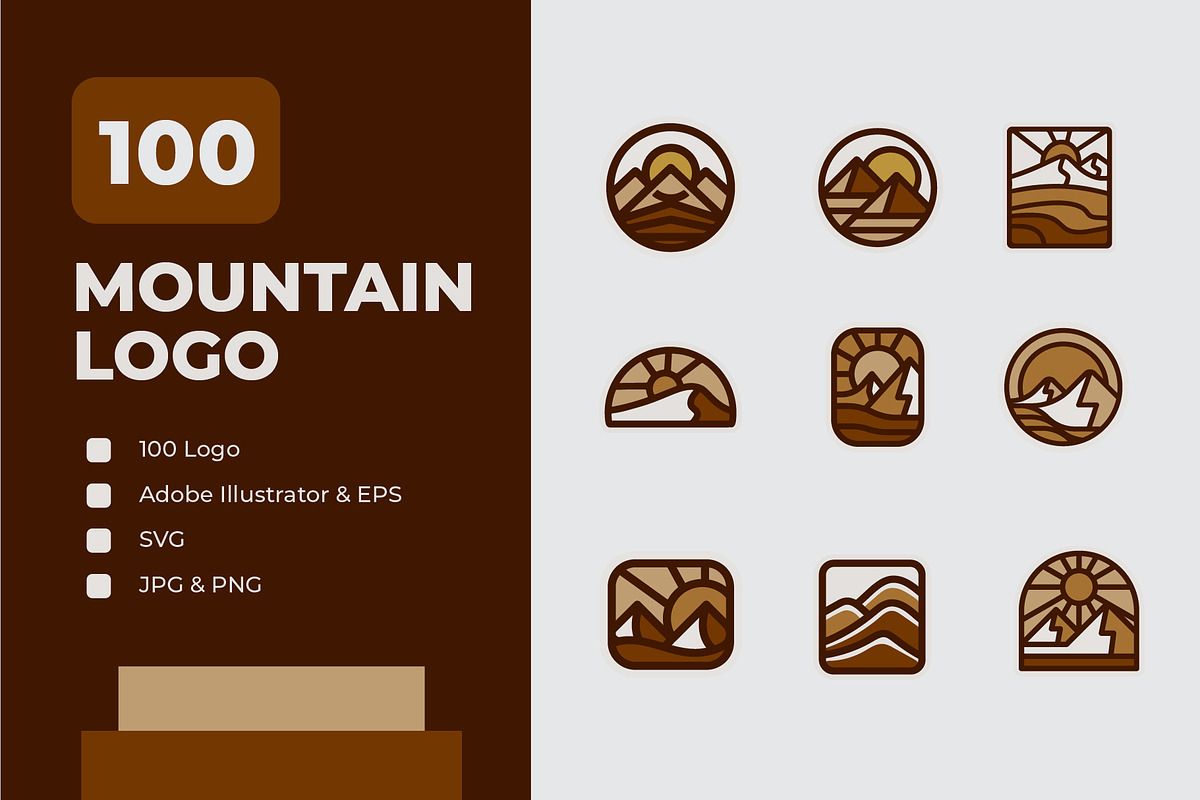 Mountain Logo, a Branding & Logo Template by Guna Studio (Photo 1 of 6)