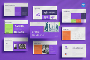 Brand Guideline Keynote, a Presentation Template by Pixslides