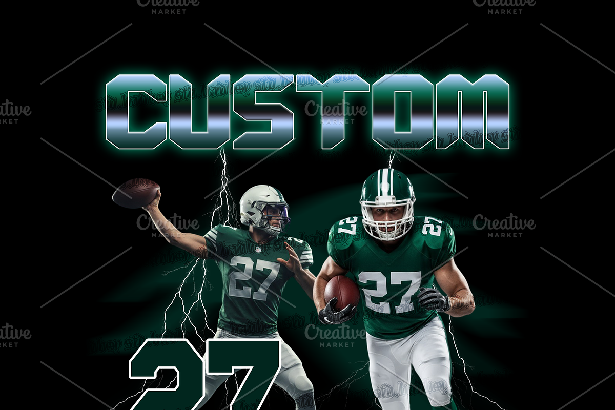Sports Tee Template Editable PSD preview 4
