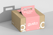 Cake Box Mockup 2 Views, a Packaging Mockup by graphicsauce (Thumbnail 3 of 4)