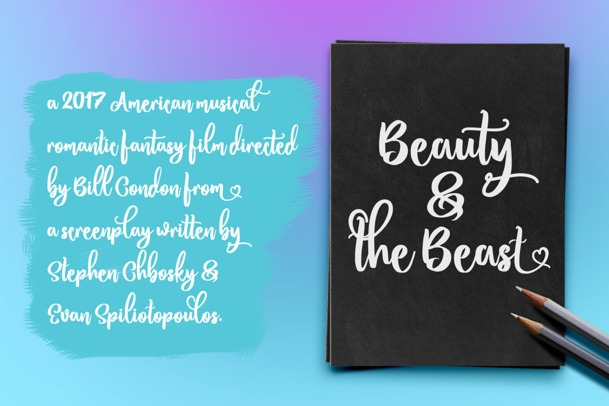 Bitten Amore - Script Font preview 4