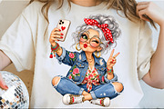 Funny Elderly Lady Clipart PNG, a Work Illustration by SinaCreation (Thumbnail 2 of 6)