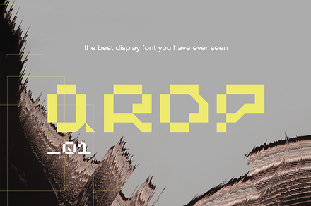 QROP, a cool display font