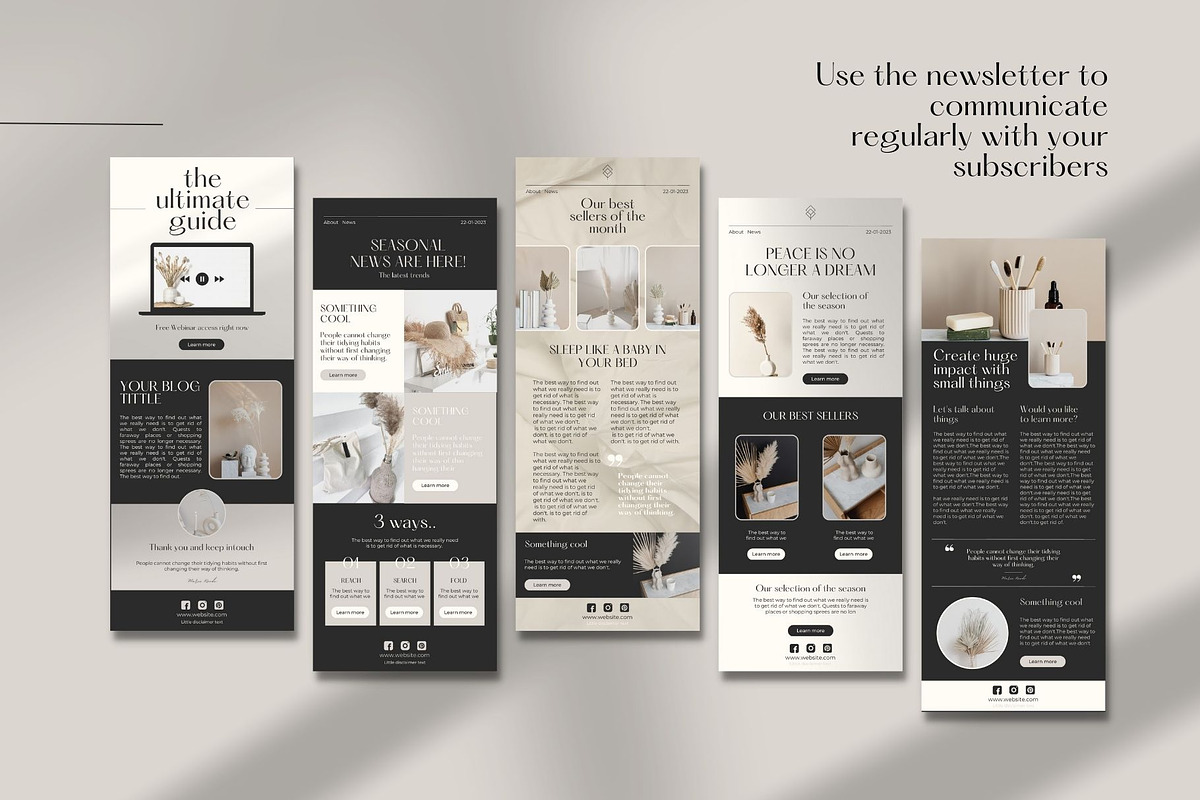 Classy Email Newsletter CANVA, an Email Template by Marketello Studio (Photo 8 of 10)