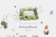 RUSTIC REVERIE Watercolor Garden, a Decorative Illustration by Muse Artist (Thumbnail 6 of 20)