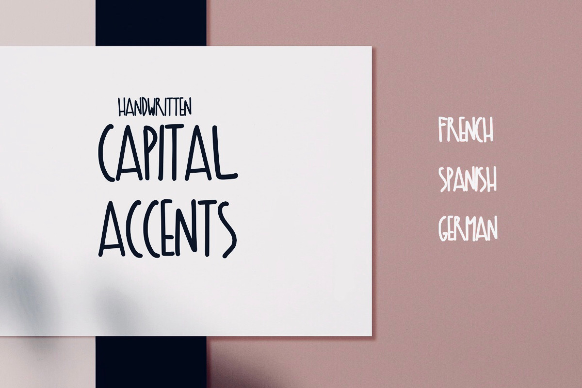 Capital Accents font