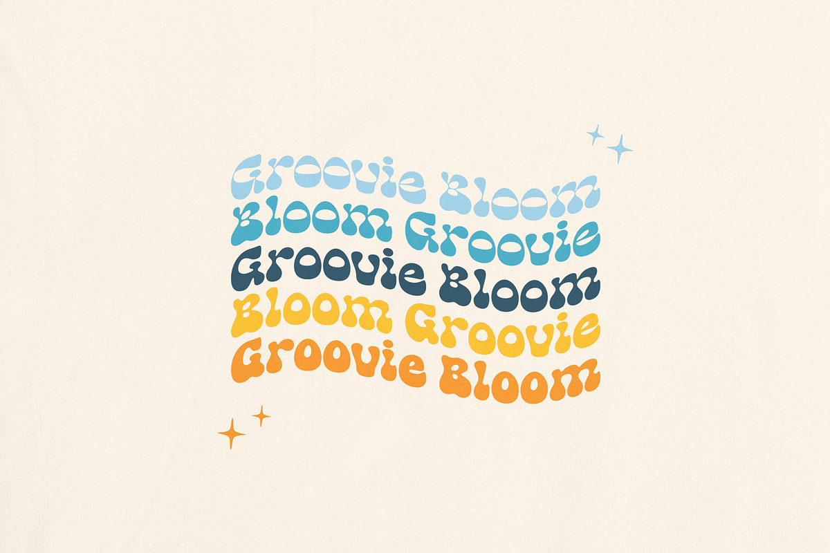 Mag Funky - Retro Groovy Font, a Sans Serif Font by Holyline Design (Photo 4 of 13)