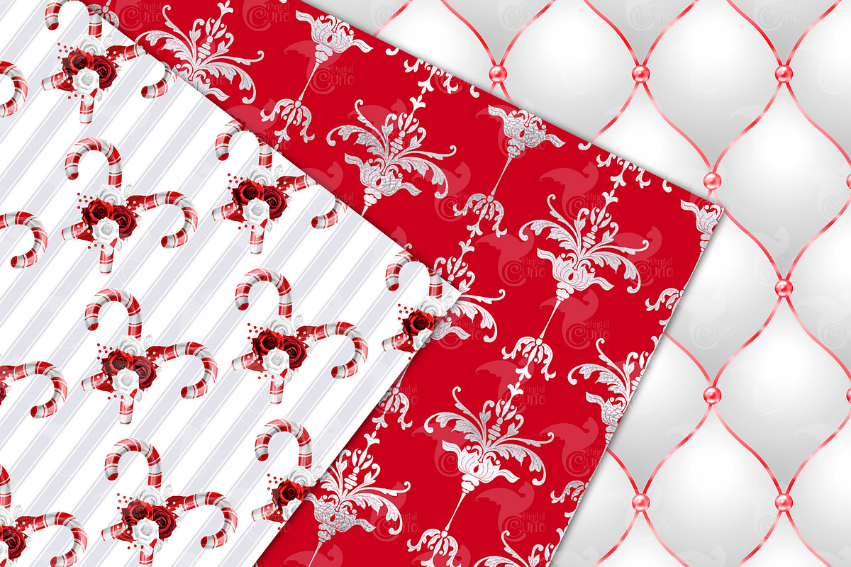 Peppermint Spice Digital Paper, a Texture Graphic by Digital Curio (Photo 3 of 7)