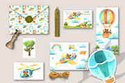 Sky Adventure Clipart for kids, an Animal Illustration by LukaJreym (Thumbnail 9 of 11)