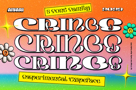 Cringe Experimental Typeface, a Serif Font by Aiyari