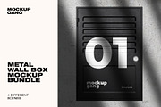 Metal Wall Box Mockup Bundle, a Household Mockup by Mockup Gang (Thumbnail 1 of 7)