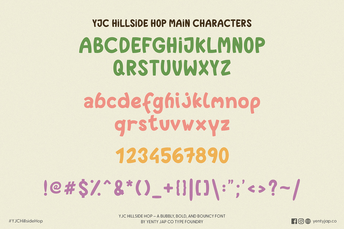 YJC Hillside Hop, a Handwritten Font by YENTY JAP CO (Photo 8 of 9)