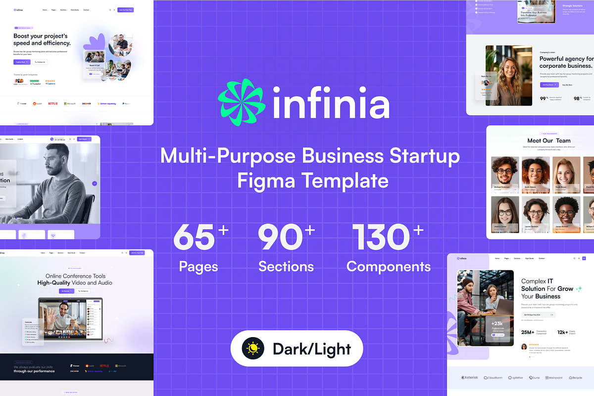 Infinia - Consulting Figma Template, an UI Kit Template by AliThemes (Photo 1 of 2)