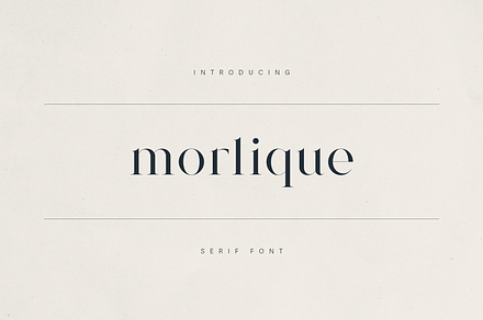 Morlique Serif Font