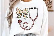 Christmas Nurse Bow Png, an Illustration by Libby Wishes (Thumbnail 4 of 6)