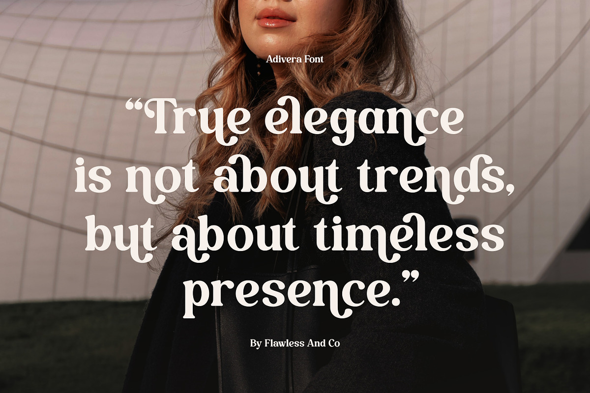 Adivera - Retro Serif Font, a Serif Font by Flawless And Co (Photo 7 of 10)