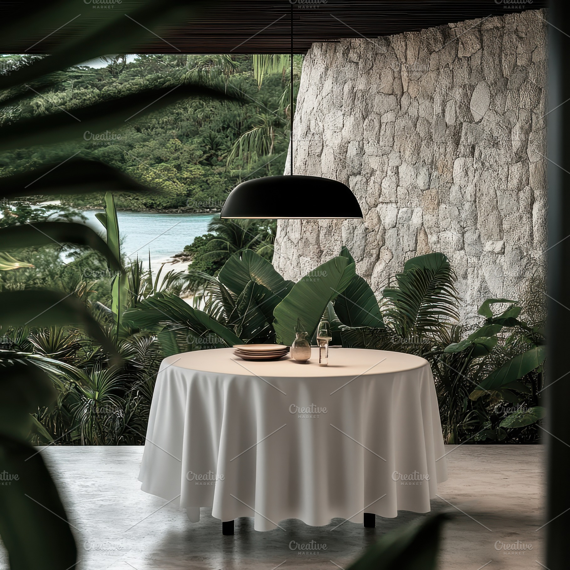 Minimalist Dining with Ocean View, an Architecture Photo by Virgo Studio