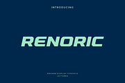 Renoric - Modern Sport Typeface, a Sans Serif Font by Letterna (Thumbnail 1 of 4)