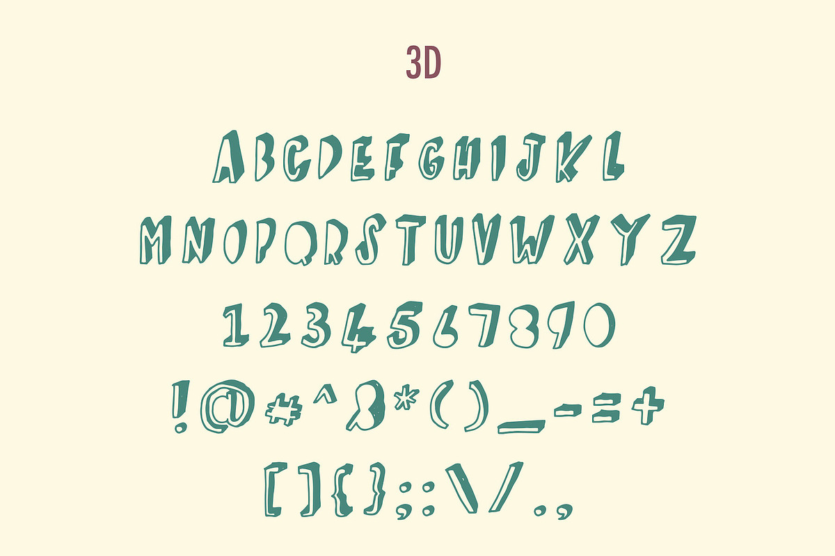 Cartagena Hand Drawn Font preview 4