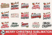 Merry Christmas Sublimation Bundle, a Graphic by crative8112 (Thumbnail 1 of 10)