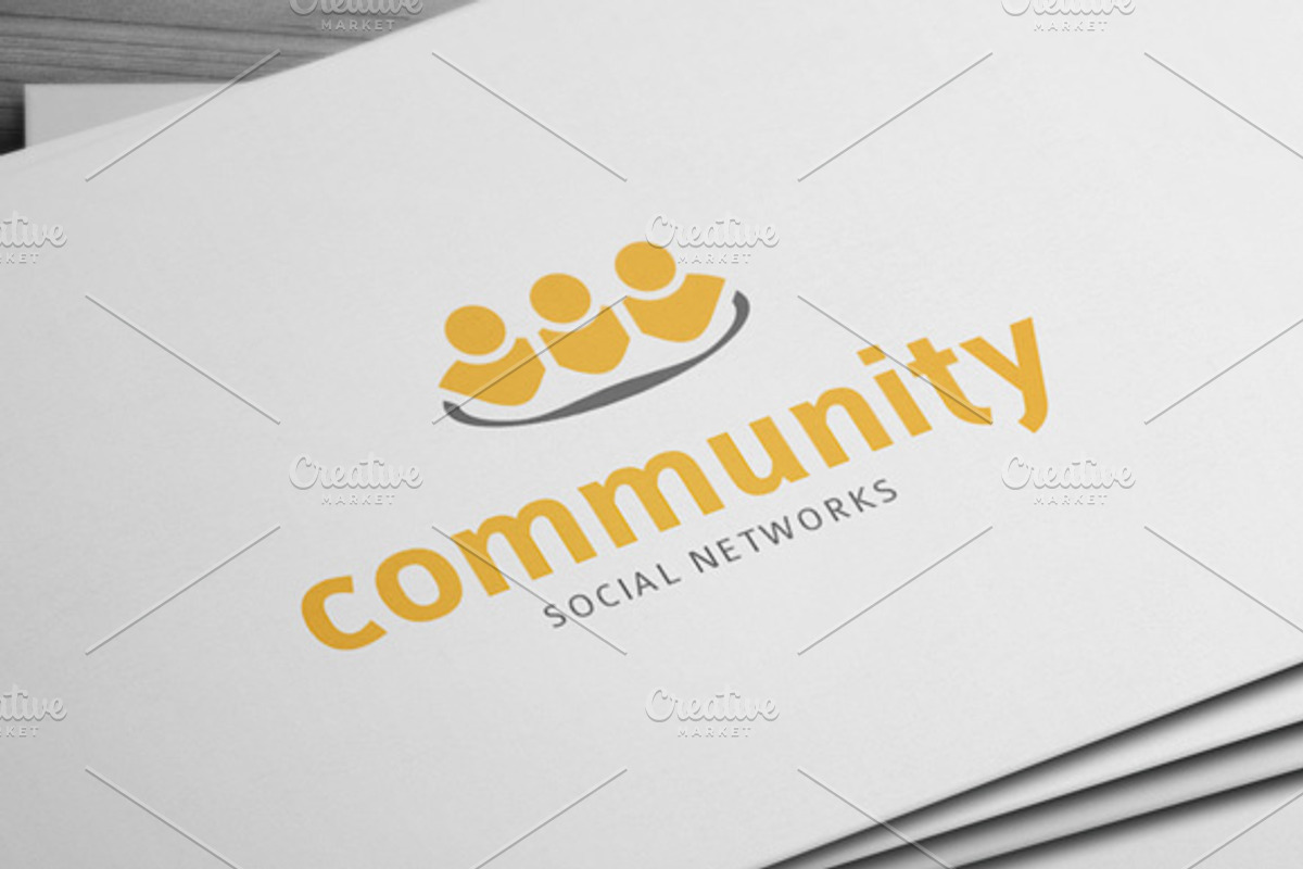 Community - Social Networks - Logo, a Branding & Logo Template by artnook (Photo 4 of 4)