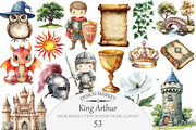 King Arthur Clipart, an Illustration by Design Market (Thumbnail 1 of 5)